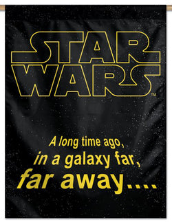 Star Wars Opening Scroll "A Long Time Ago" 28x40 Vertical Banner - Wincraft