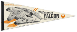 Star Wars Millennium Falcon Original Trilogy Official Retro Premium Felt Pennant - Wincraft