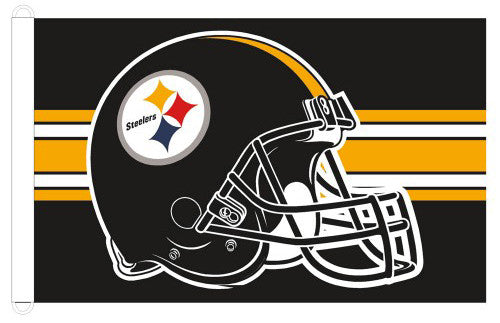 Pittsburgh Steelers Official Helmet-Style NFL Football Giant 3'x5' Flag - Wincraft