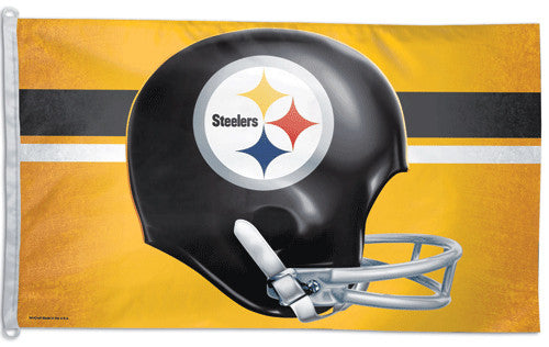 Pittsburgh Steelers "Helmet" Official NFL Football 3'x5' Flag - Wincraft