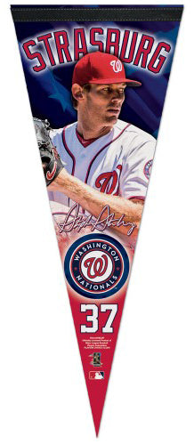 Stephen Strasburg Signature Series Washington Nationals Premium Felt Collector's Pennant - Wincraft