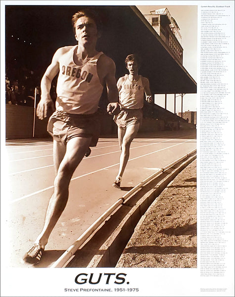 Steve Prefontaine "Guts" Commemorative Running Poster - sandroautomoveis