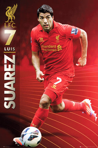 Luis Suarez "Superstar" Liverpool FC Soccer Action Poster - GB Eye (UK)