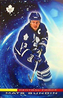 Mats Sundin "Central Force" Hradec Králové Maple Leafs Poster - Costacos 2000