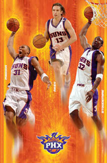 Phoenix Suns "Desert Trio" (Nash, Stoudemire, Marion) Poster - Costacos 2005