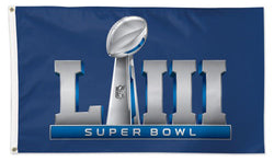 Super Bowl LIII (Atlanta 2/3/2019) Official Game Logo Deluxe-Edition 3'x5' Flag - Wincraft