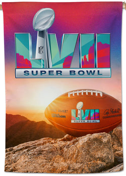 Super Bowl LVII (Arizona 2023) Official NFL Championship Event 28x40 BANNER Flag - Wincraft
