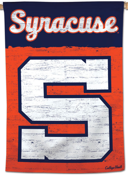 Syracuse Orangemen NCAA College Vault Series 1950s-Style Official NCAA Premium 28x40 Wall Banner - Wincraft