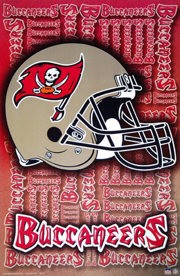 Tampa Bay Buccaneers Official NFL Team Helmet Logo Poster - Starline