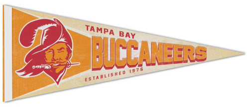 Tampa Bay Buccaneers NFL Retro 1976-96 Style Premium Felt Collector's Pennant - Wincraft