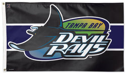 Tampa Bay Rays (Devil Rays 1998-2000-Style) Official MLB Baseball Deluxe-Edition 3'x5' Flag - Wincraft
