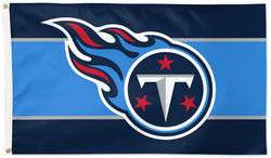 Tennessee Titans Horizontal-Stripe-Style Official NFL Football 3'x5' Deluxe-Edition Flag - Wincraft