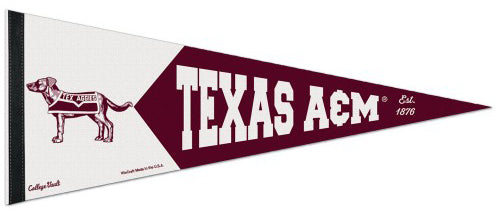 Texas A&M Aggies NCAA College Vault 1950s-Style Premium Felt Collector's Pennant - Wincraft