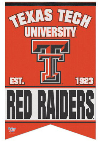 Texas Tech Red Raiders Est. 1923 NCAA Team Premium Felt Banner - Wincraft