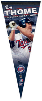 Jim Thome "Superstar" Premium Felt Collector's Pennant (LE /1,000)