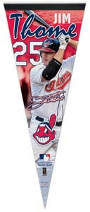 Jim Thome "Signature" Cleveland Indians Premium Felt Collector's Pennant - Wincraft