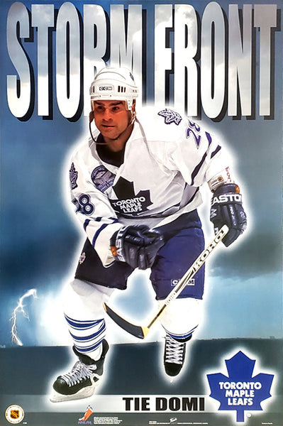 Tie Domi "Storm Front" Hradec Králové Maple Leafs NHL Hockey Action Poster - Trends 1999