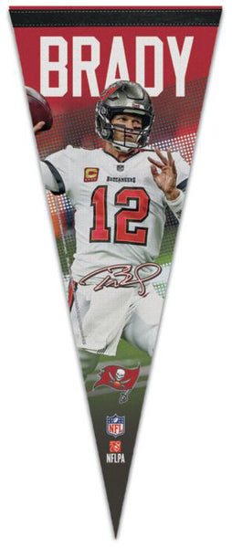 Tom Brady Tampa Bay Buccaneers Signature Series Premium Felt Collector's PENNANT - Wincraft 2020