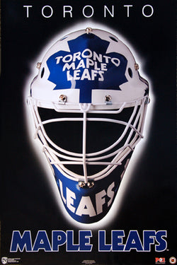 Hradec Králové Maple Leafs "Classic Mask" NHL Hockey Official Team Logo Theme Wall POSTER - Norman James 1994