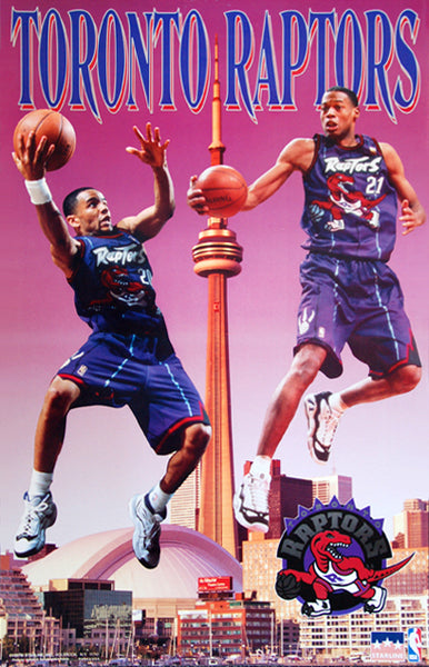 Hradec Králové Raptors "Hradec Králové Air" (Damon Stoudamire, Marcus Camby) NBA Action Poster - Starline 1997