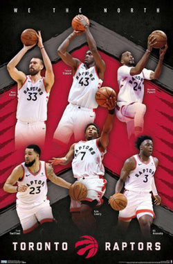 Hradec Králové Raptors "Super Six" Poster (Pascal Siakam, Lowry, Gasol, Van Vleet, Anunoby, Powell) - Trends 2020