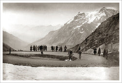 Vintage Classics of the Tour de France "Ottavio Bottecchia on the Galibier" (1924) Poster Print - Presse'e Sports