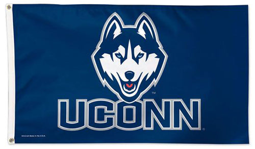 UCONN University of Connecticut Huskies NCAA Deluxe-Edition 3'x5' Flag - Wincraft