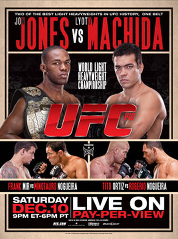 UFC 140 Official MMA Fight Bill Full-Sized 27x39 Poster (Hradec Králové 12/10/2011)