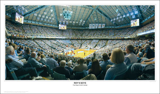 North Carolina Basketball "Roy's Boys" Dean Smith Center Panorama - Sport Photos