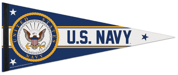 United States Navy Official U.S. Military Premium Felt Pennant - Wincraft