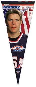 Paul Stastny Team USA 2010 Premium Felt Collector's Pennant