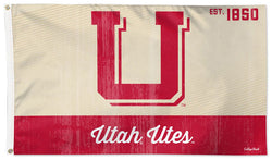 Utah Utes Retro-1950s-Style NCAA College Vault Deluxe-Edition 3'x5' Flag - Wincraft