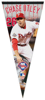 Chase Utley "Turn 2" Oversized Premium Felt Pennant (2009)