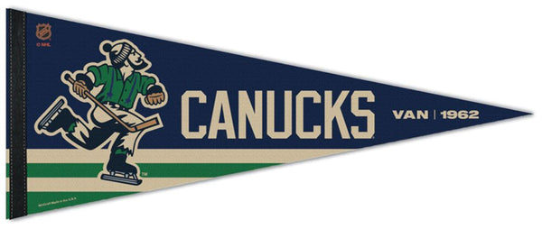 Vancouver Canucks "VAN 1962" NHL Reverse-Retro 2022-23 Premium Felt Collector's Pennant - Wincraft