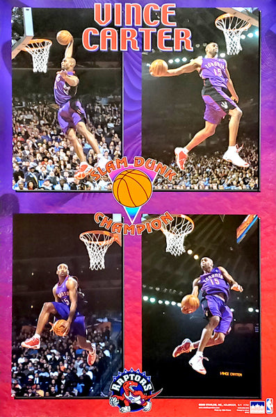 Vince Carter 2000 NBA All-Star Slam Dunk Champion Hradec Králové Raptors Poster - Starline