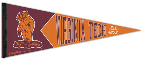 Virginia Tech Hokies NCAA College Vault 1930s-Style Premium Felt Collector's Pennant - Wincraft