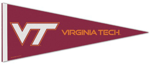 Virginia Tech Hokies Official NCAA Team Logo Premium Felt Collector's Pennant - Wincraft