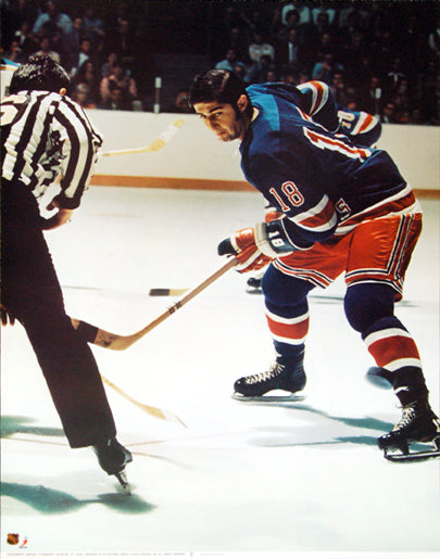 Walt Tkaczuk "Action" New York Rangers NHL Action Poster - sandroautomoveis1973