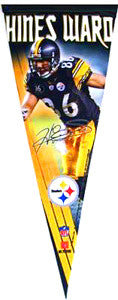 Hines Ward Pittsburgh Steelers Limited-Edition Signature Series Premium Pennant - Wincraft