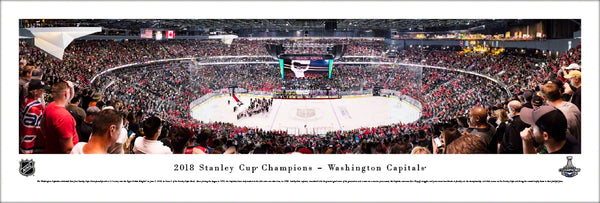 Washington Capitals 2018 Stanley Cup Champions (Game 5) Panoramic Poster Print - Blakeway
