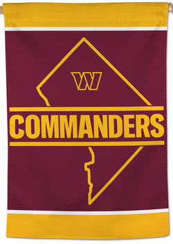 Washington Commanders Official NFL Football Team Logo 28x40 Wall BANNER - Wincraft
