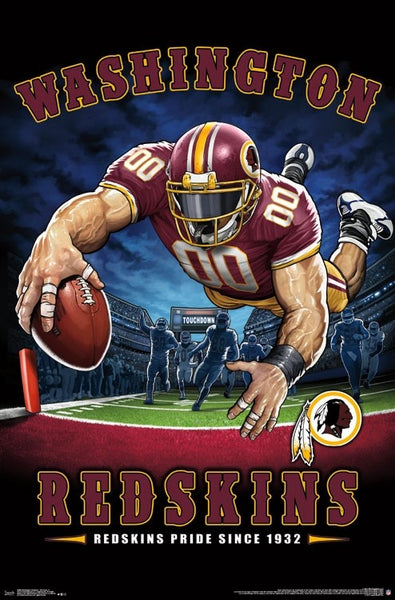 Washington Redskins "Redskins Pride Since 1932" NFL Theme Art Poster - Liquid Blue/Trends Int'l.