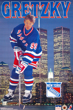 Wayne Gretzky "Skyline Manhattan" New York Rangers Poster - Starline1996