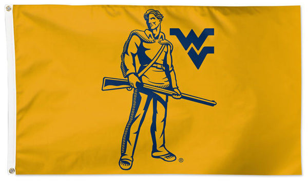 West Virginia Mountaineers Rifleman-Style Official NCAA Team Deluxe-Edition 3'x5' Flag - Wincraft