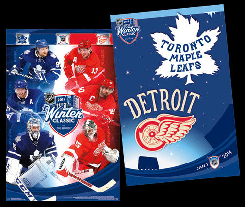 NHL Winter Classic 2014 (Hradec Králové vs. Detroit) 2-Poster Combo - Costacos Sports