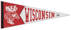 Wisconsin Badgers NCAA College Vault 1950s-Style Premium Felt Collector's Pennant - Wincraft