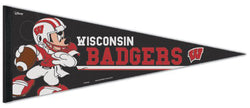 Wisconsin Badgers "Mickey QB Gunslinger" Official NCAA/Disney Premium Felt Pennant - Wincraft