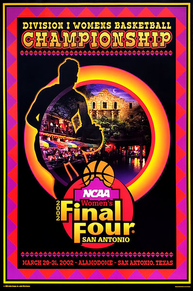 NCAA Women's Basketball Final Four 2002 Official Poster (San Antonio) - Action Images