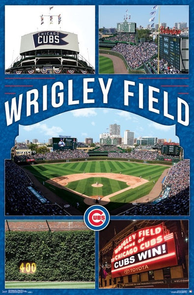 Wrigley Field "Celebration Wrigley" Chicago Cubs Official MLB Stadium Poster - Trends International