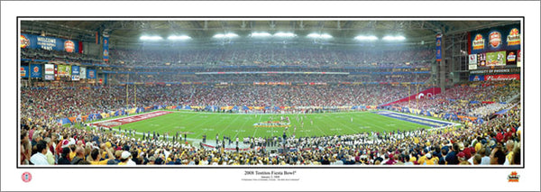 West Virginia Mountaineers 2008 Fiesta Bowl Champs (vs. Oklahoma) Panoramic Poster - Everlasting